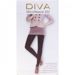 Колготки женские, Diva (Дива) р. 5 200 den Микрофлис неро черные