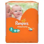 Подгузники, Pampers (Памперс) 3-6 кг р. 2 №88 слип энд плей мини