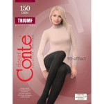 Колготки женские, Conte Elegant (Конте Элегант) р. 4 150 den Триумф микрофибра 3Д эффект неро черный