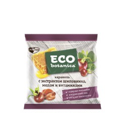 Карамель, Eco-botanica (Эко-ботаника) 150 г с экстрактом шиповника медом и витаминами