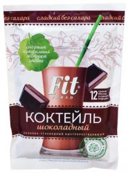 Коктейль диетический, Fit Parad (Фит Парад) 30 г белково-углеводный сладкий без сахара шоколад мягк. упак.