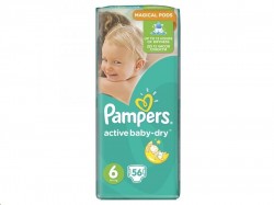 Подгузники, Pampers (Памперс) 15+ кг р. 6 56 шт актив беби экстра лардж