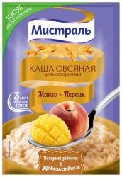 Каша овсяная, Мистраль 40 г Манго - Персик