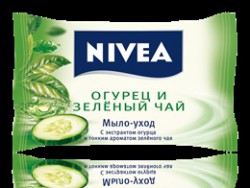 Мыло-уход, Nivea (Нивея) 90 г огурец и зеленый чай